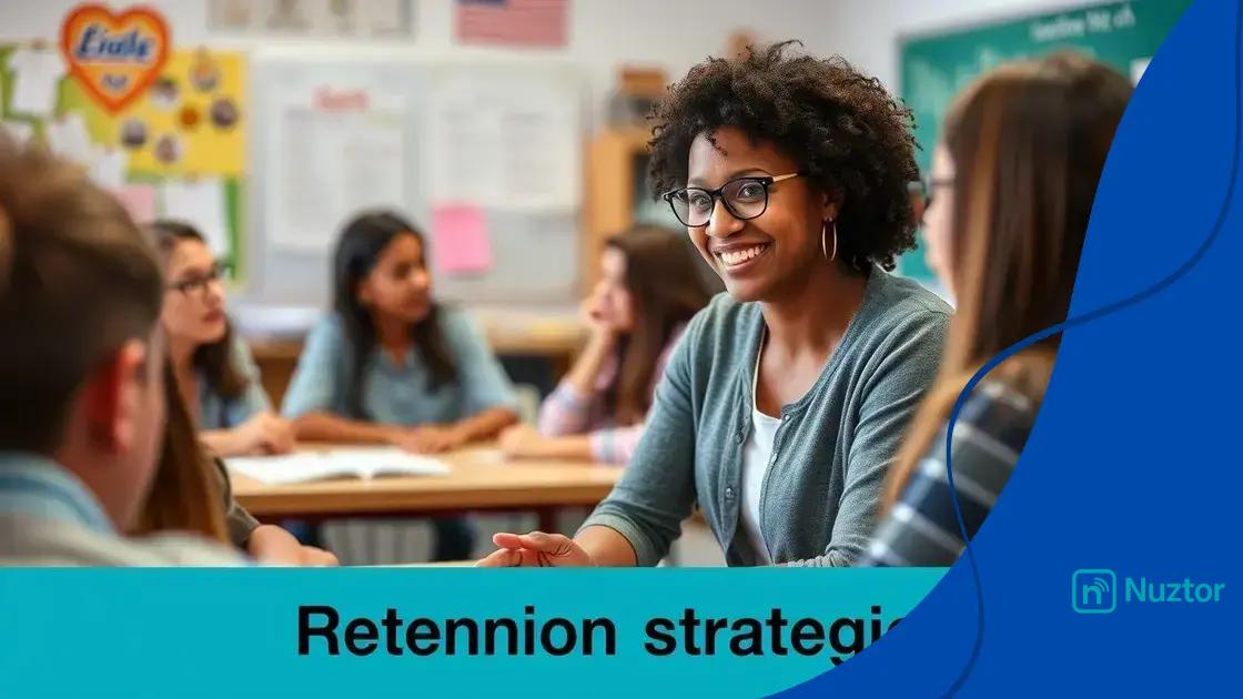 Enhancing teacher retention rates