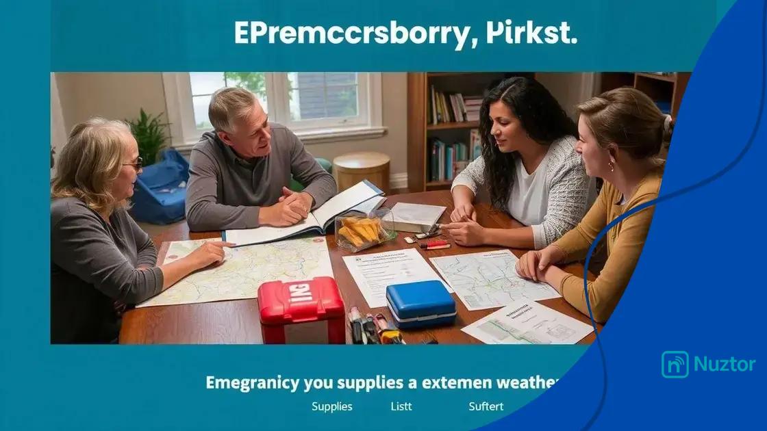 Creating an emergency plan