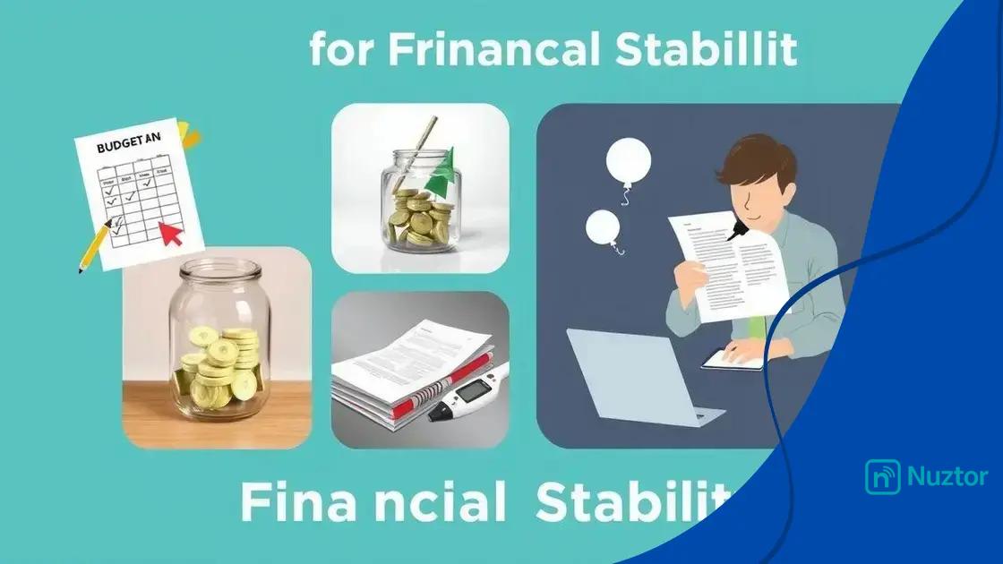 Practical strategies for financial stability