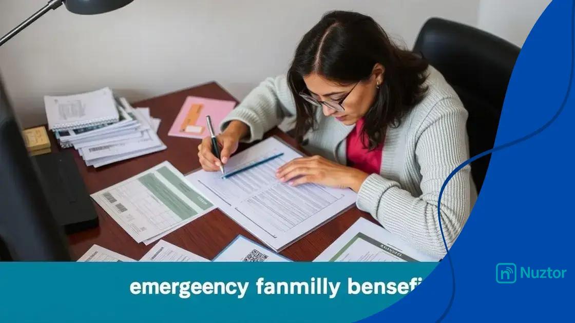 How to apply for emergency family benefits