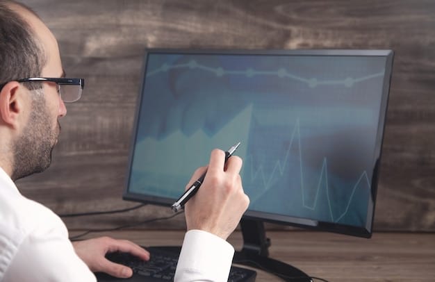 A graphic representation of a cybersecurity professional analyzing a complex network diagram on a monitor, with lines of code and security protocols visible in the background. The scene is set in a modern security operations center (SOC), highlighting the technological and human elements involved in monitoring and responding to cyber threats.