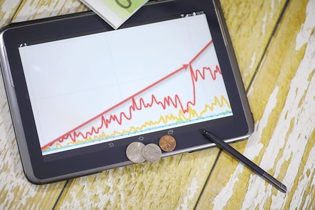 A graph illustrating the fluctuation of interest rates over a period of one year, showing peaks and valleys. The graph includes annotations pointing out key economic events that influenced these changes.